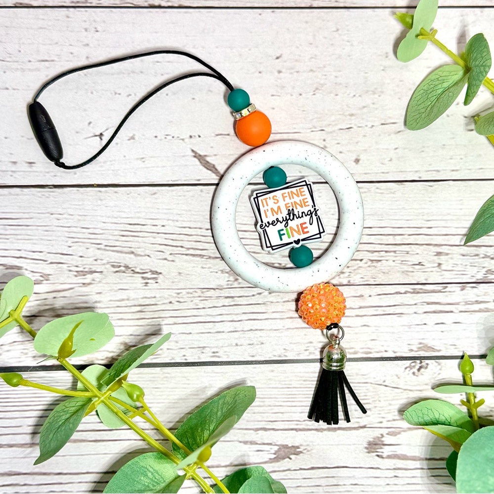 Everything’s Fine Car Charm